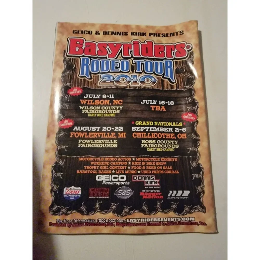 EASYRIDERS MAGAZINE JUNE 2010-VEGAS BIKE FEST-Sinister Harley Davidson Biker